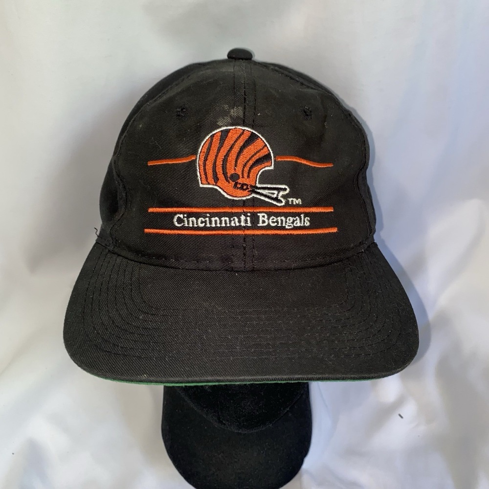 Vintage Annco Cincinnati Bengals Split Bar Snapback Hat Cap